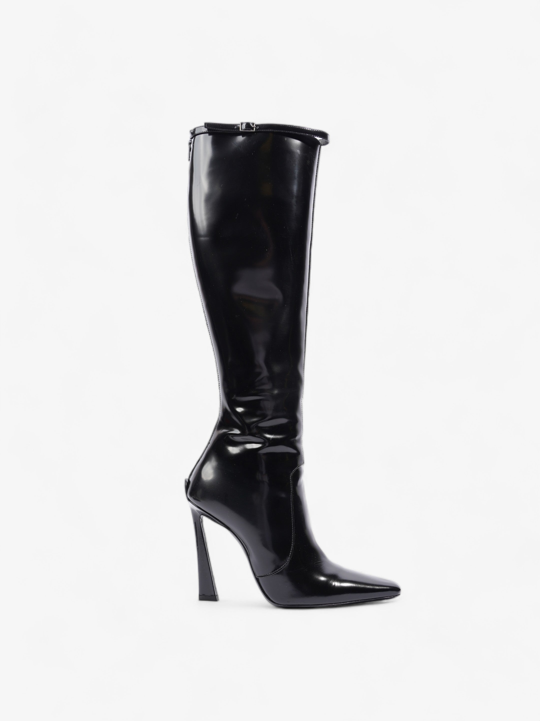 Saint Laurent Tess Boot 110 Black Patent Leather EU 40 UK 7