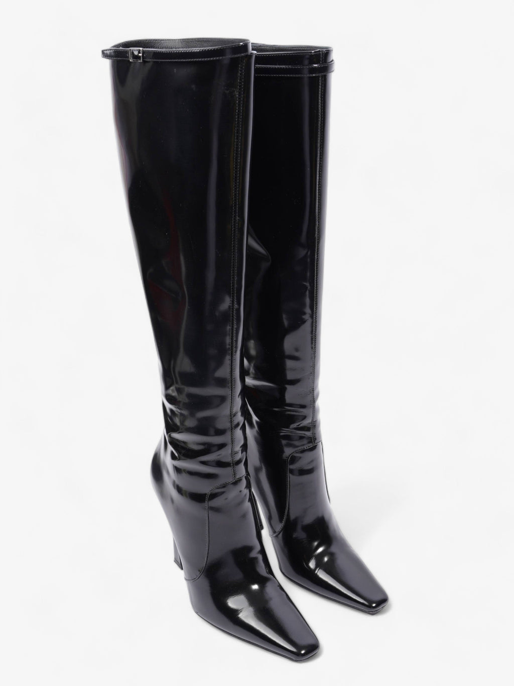 Saint Laurent Tess Boot 110 Black Patent Leather EU 40 UK 7