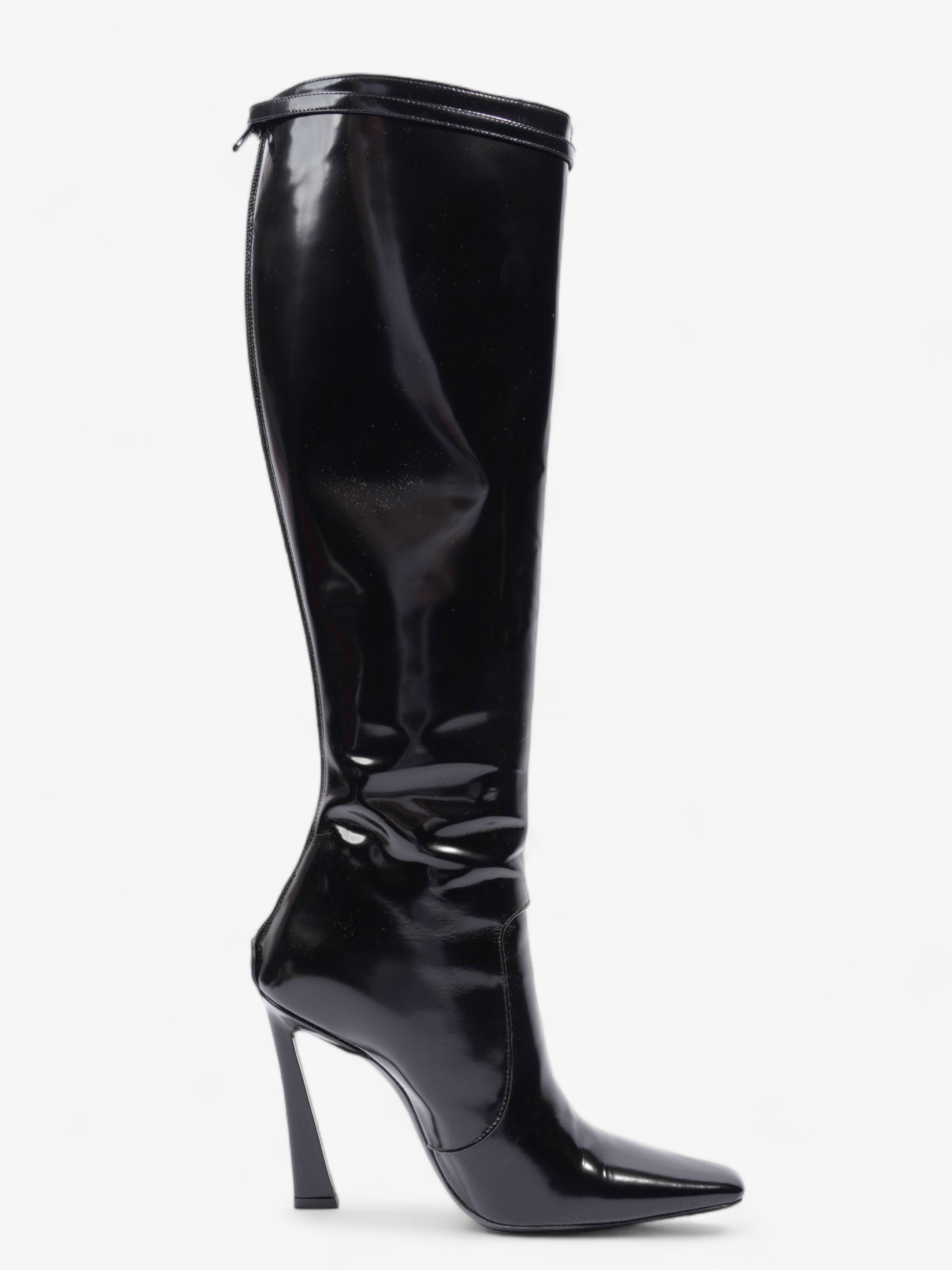 Saint Laurent Tess Boot 110 Black Patent Leather EU 40 UK 7