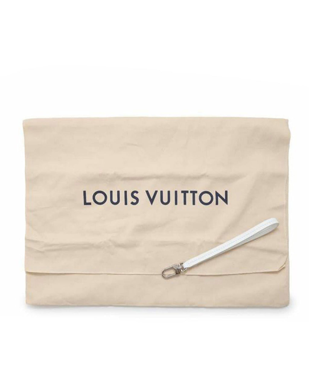 Printed Calf Leather Newspaper Pouch with Detachable Wrist Strap
