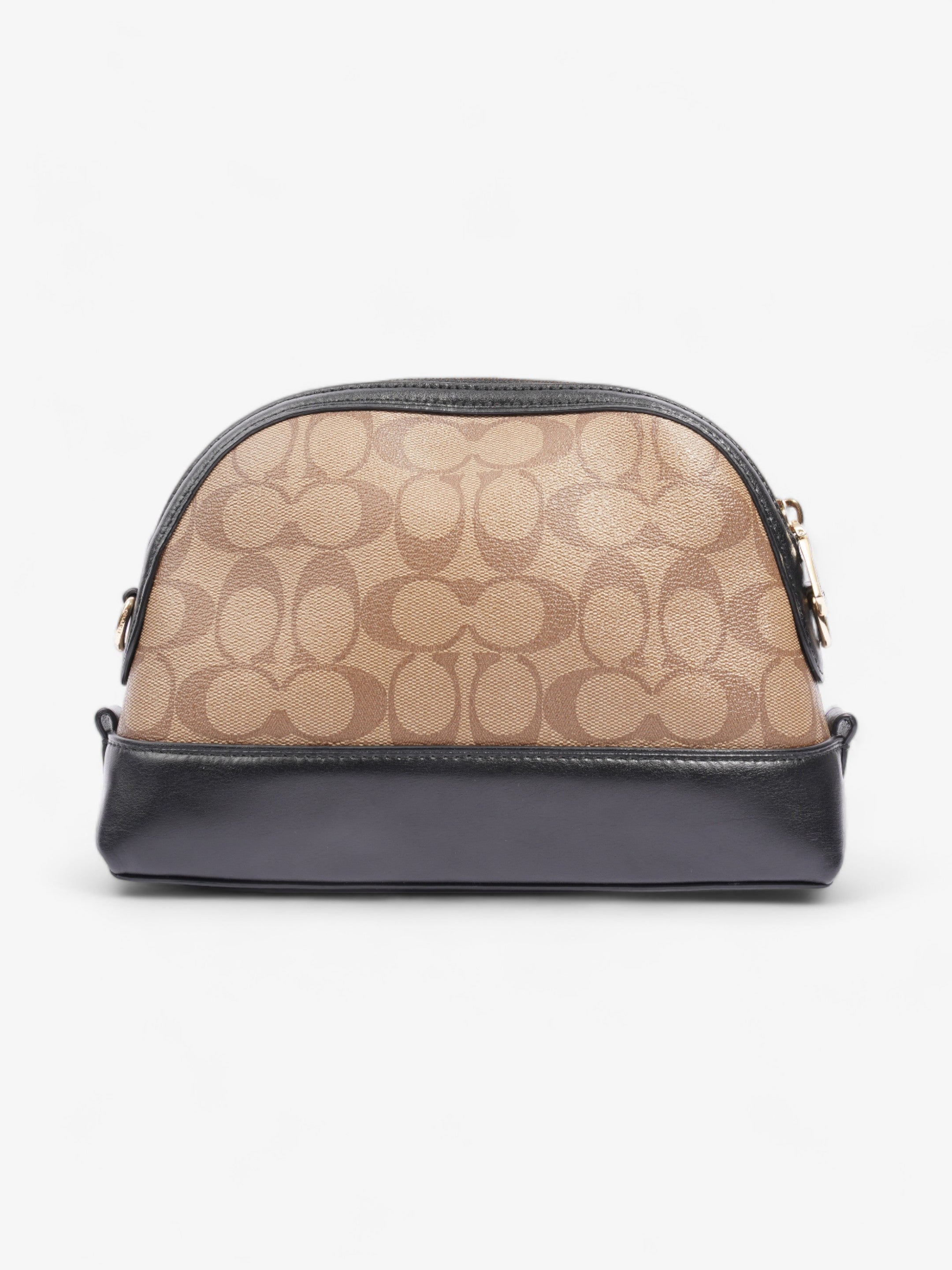 Coach Signature Dome Black / Brown Canvas