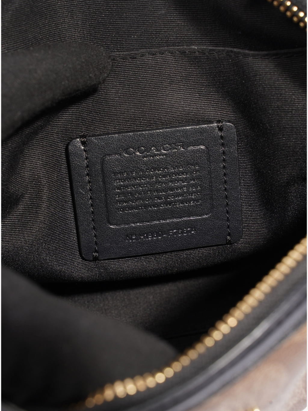 Coach Signature Dome Black / Brown Canvas