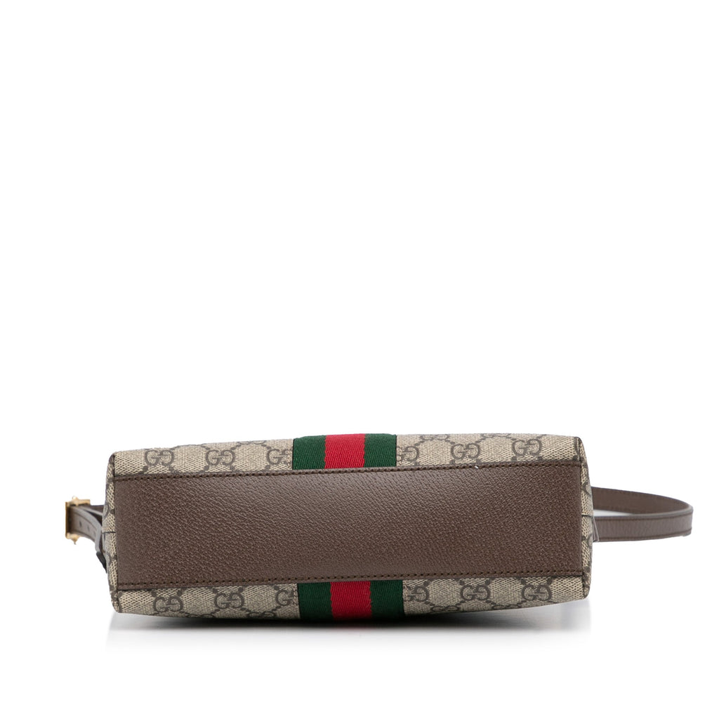 Gucci Ophidia Web Dome Small Brown GG Supreme Canvas