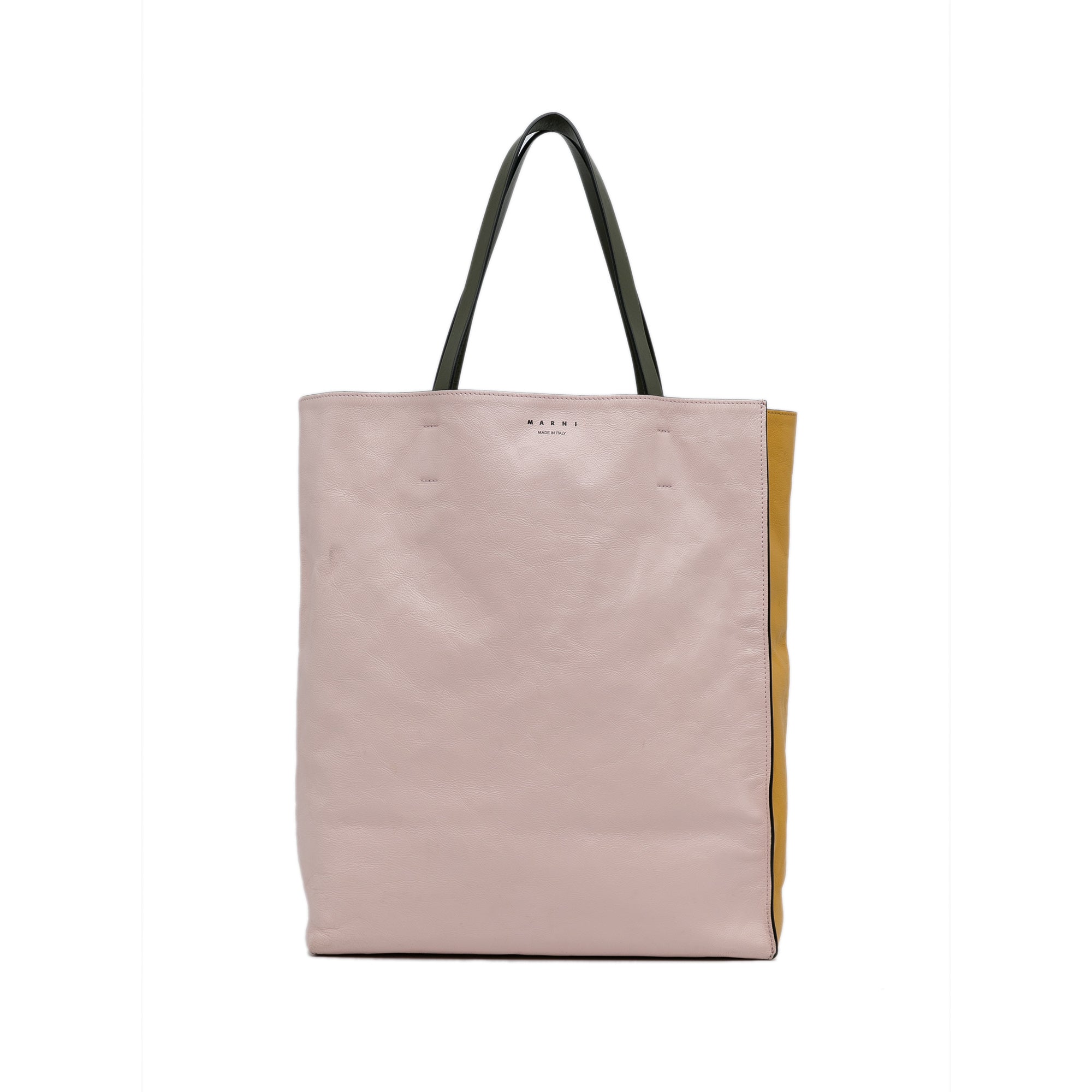 Pink Marni Museo Leather Tote