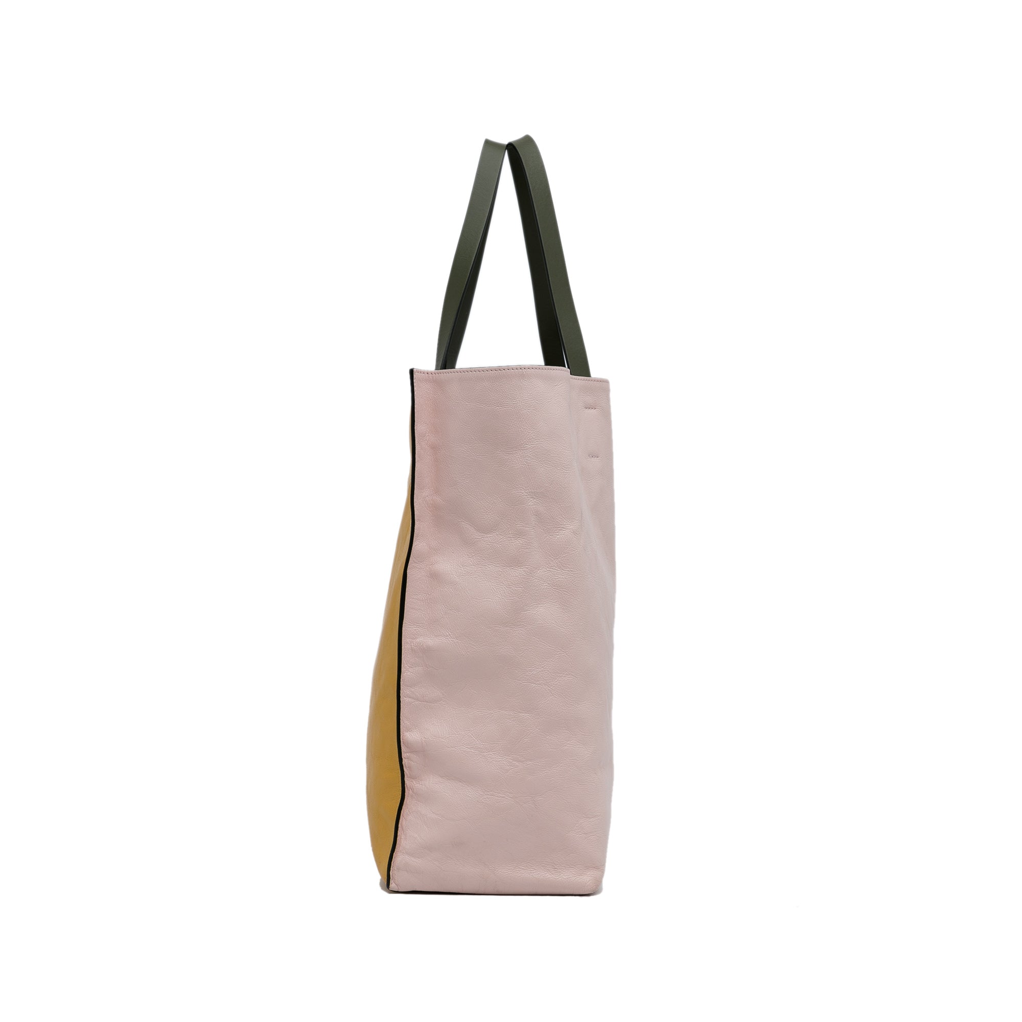 Pink Marni Museo Leather Tote