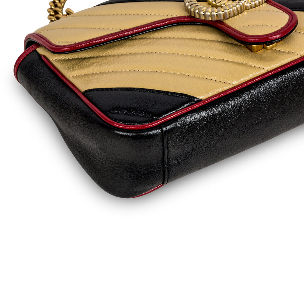 GG Striped Marmont Bag - Small
