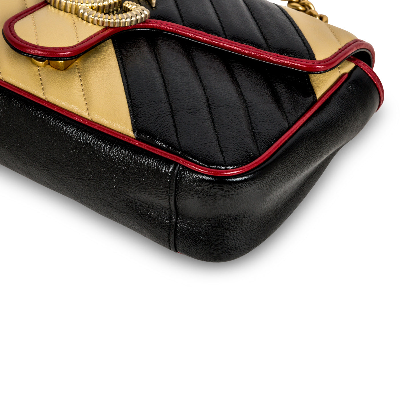 GG Striped Marmont Bag - Small