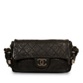 Distressed Calfskin Shoulder Bag
