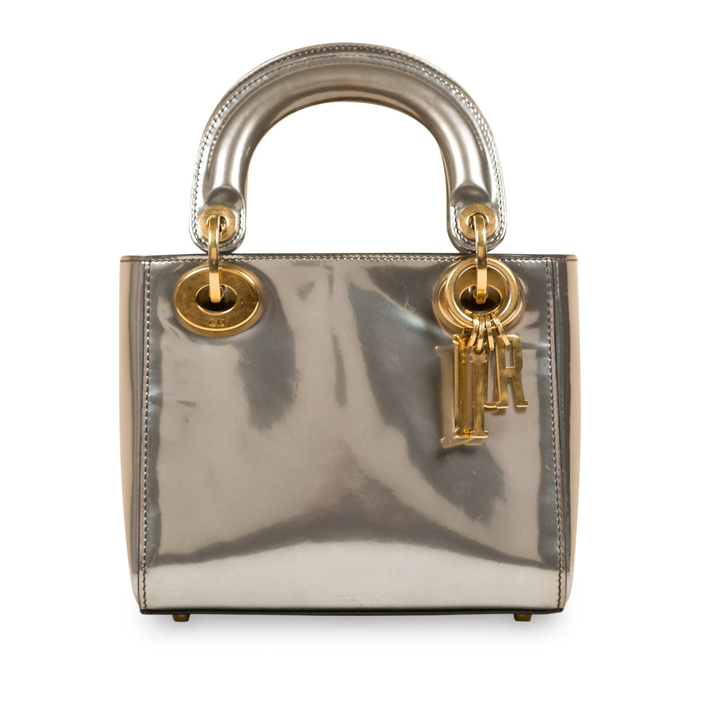 Christian Dior Lady Dior - Silver Patent Leather