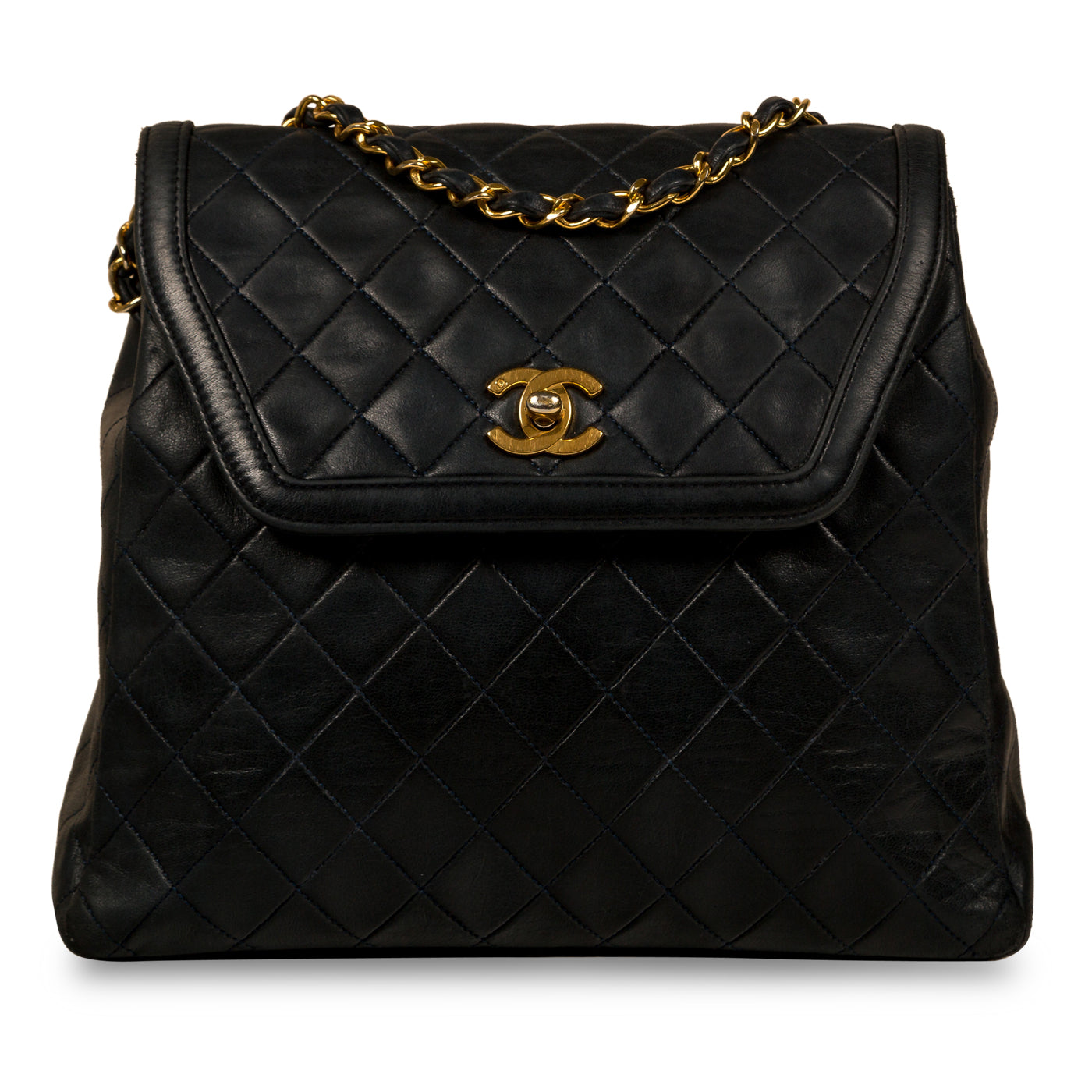 Vintage Lambskin Shoulder Bag