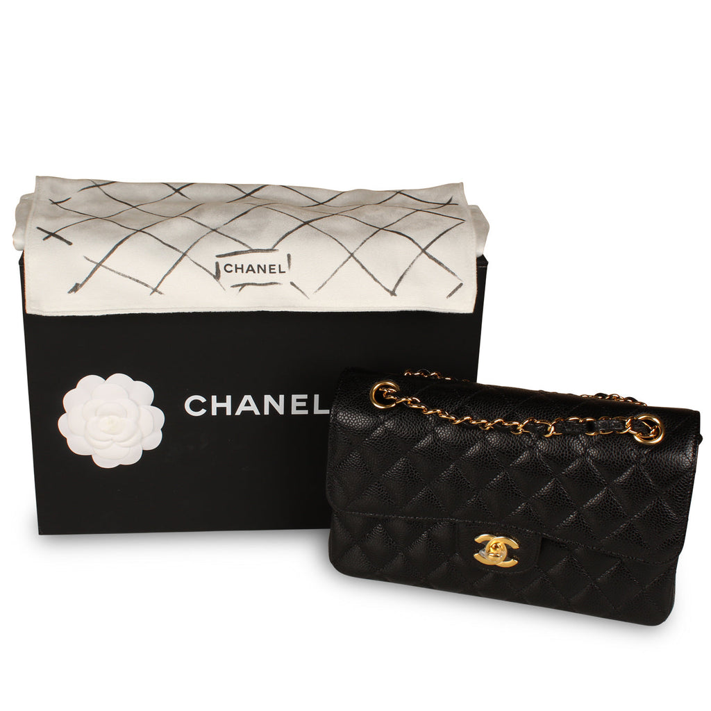 Black Classic Flap Bag - Small