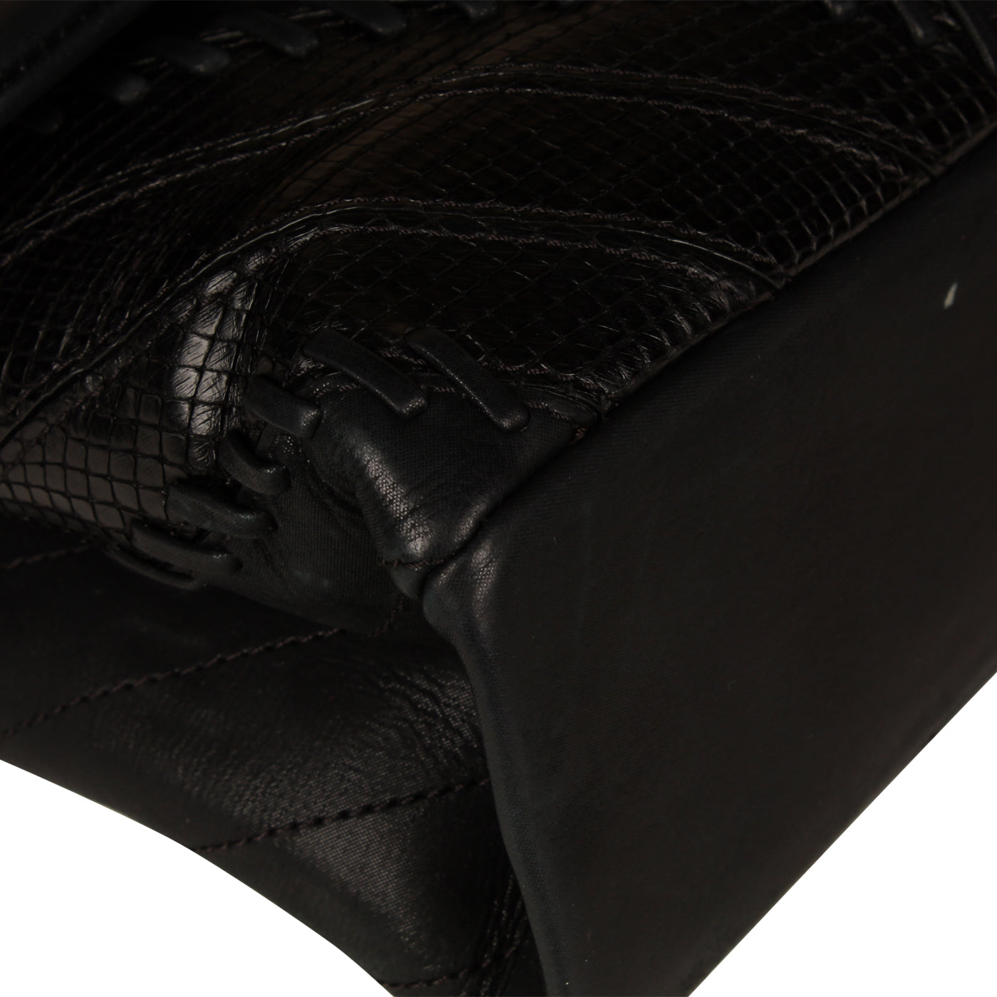 Chanel Mixed Leather and Python Flap Bag