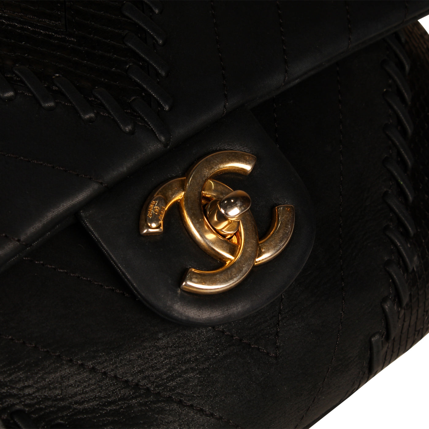 Chanel Mixed Leather and Python Flap Bag