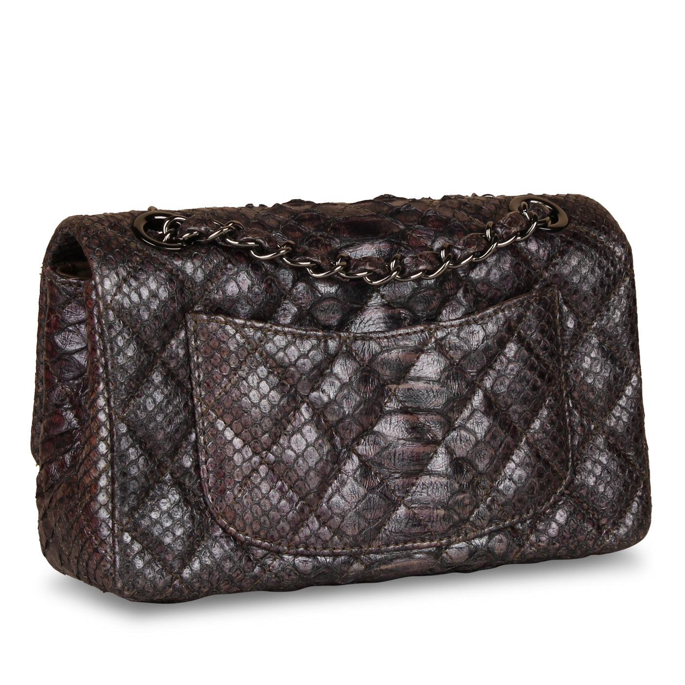 Chanel Python Single Flap Bag - Embellished Crystal