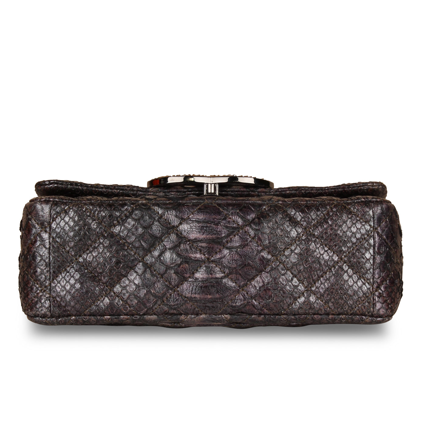 Chanel Python Single Flap Bag - Embellished Crystal