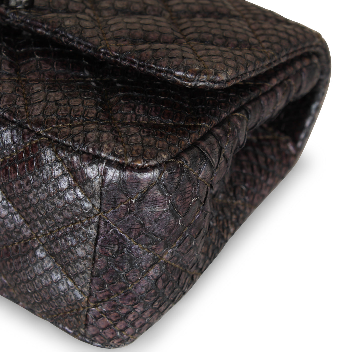 Chanel Python Single Flap Bag - Embellished Crystal