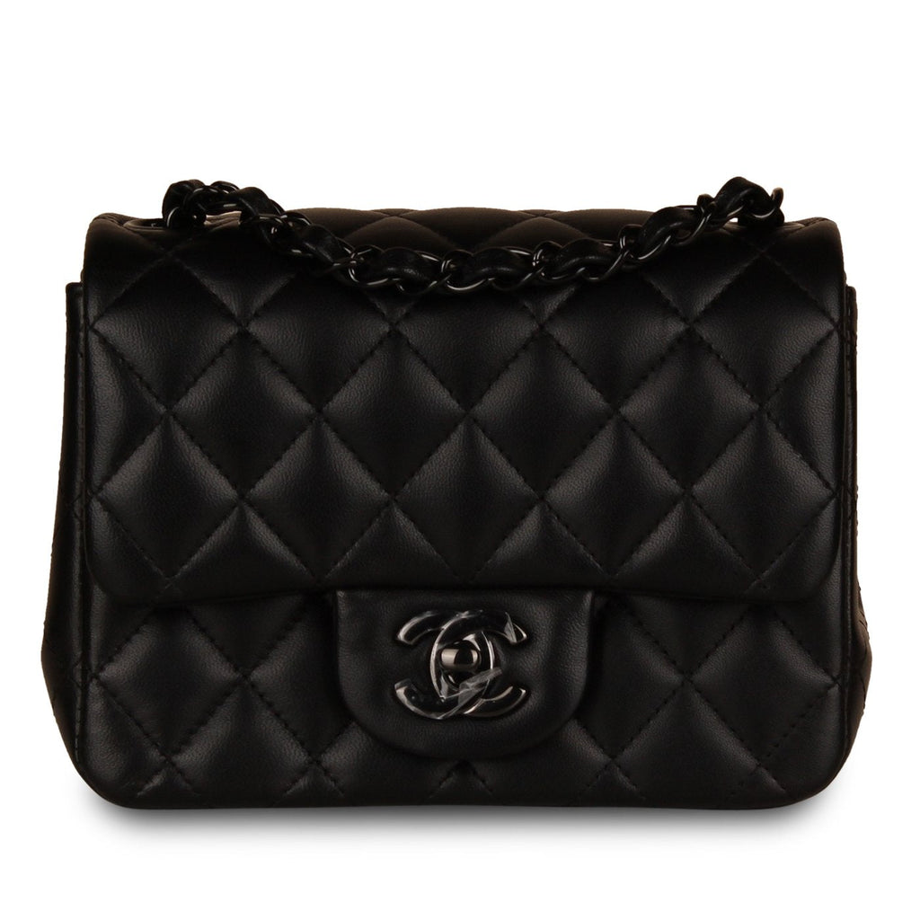 Chanel Classic Flap Bag - Mini Square So Black
