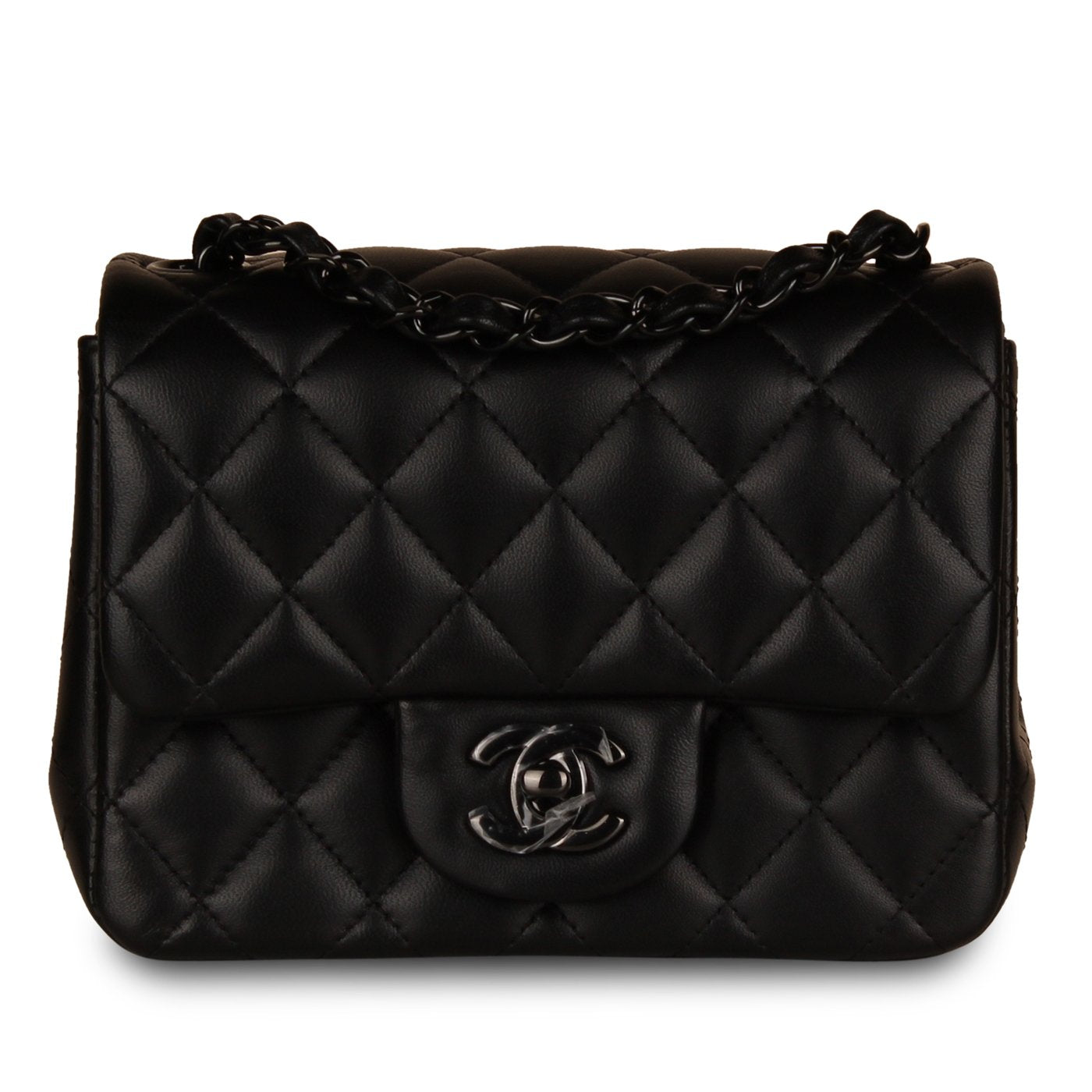Chanel Classic Flap Bag - Mini Square So Black