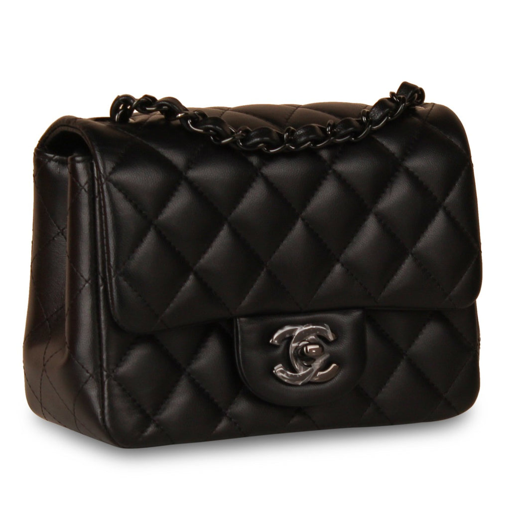 Chanel Classic Flap Bag - Mini Square So Black