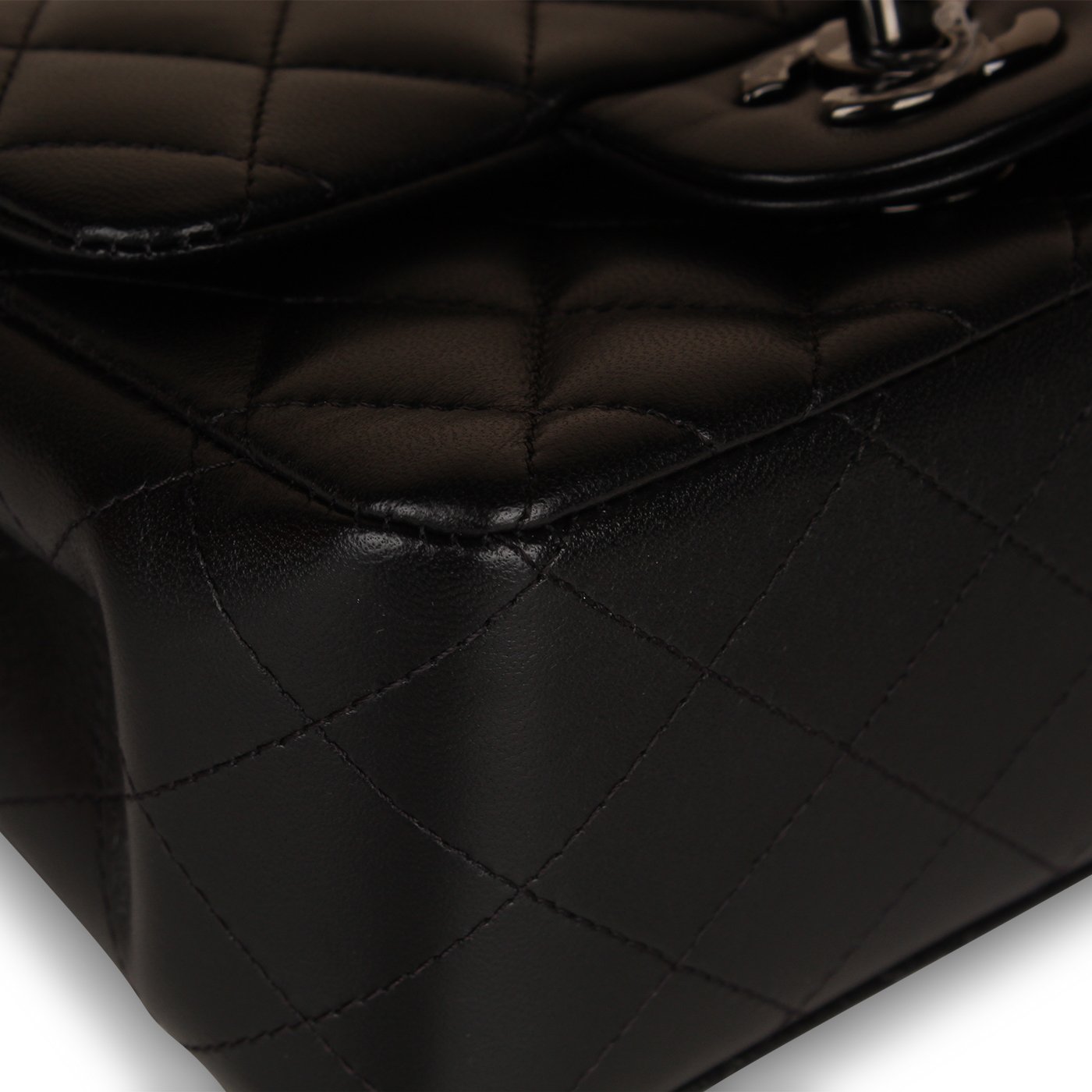 Chanel Classic Flap Bag - Mini Square So Black