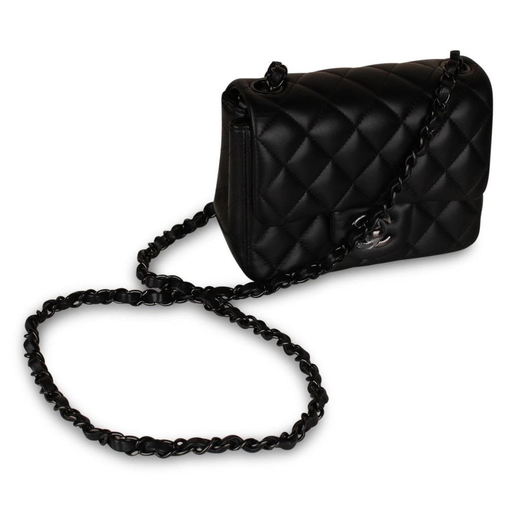 Chanel Classic Flap Bag - Mini Square So Black