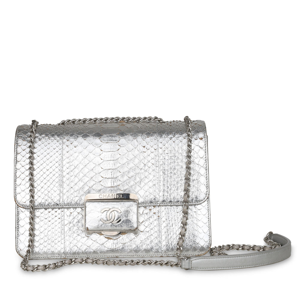 Python Flap Bag - Metallic