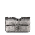 Python Flap Bag - Metallic