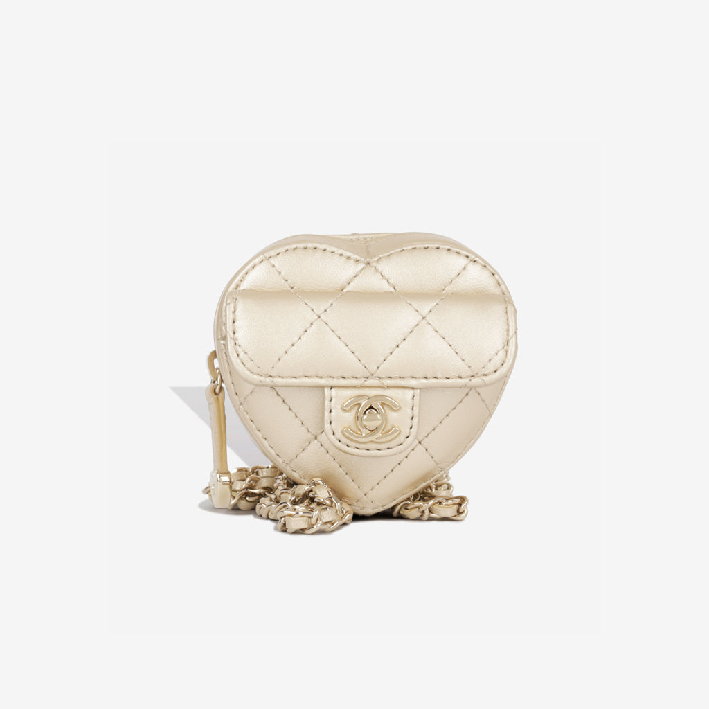 Heart Necklace - Champagne