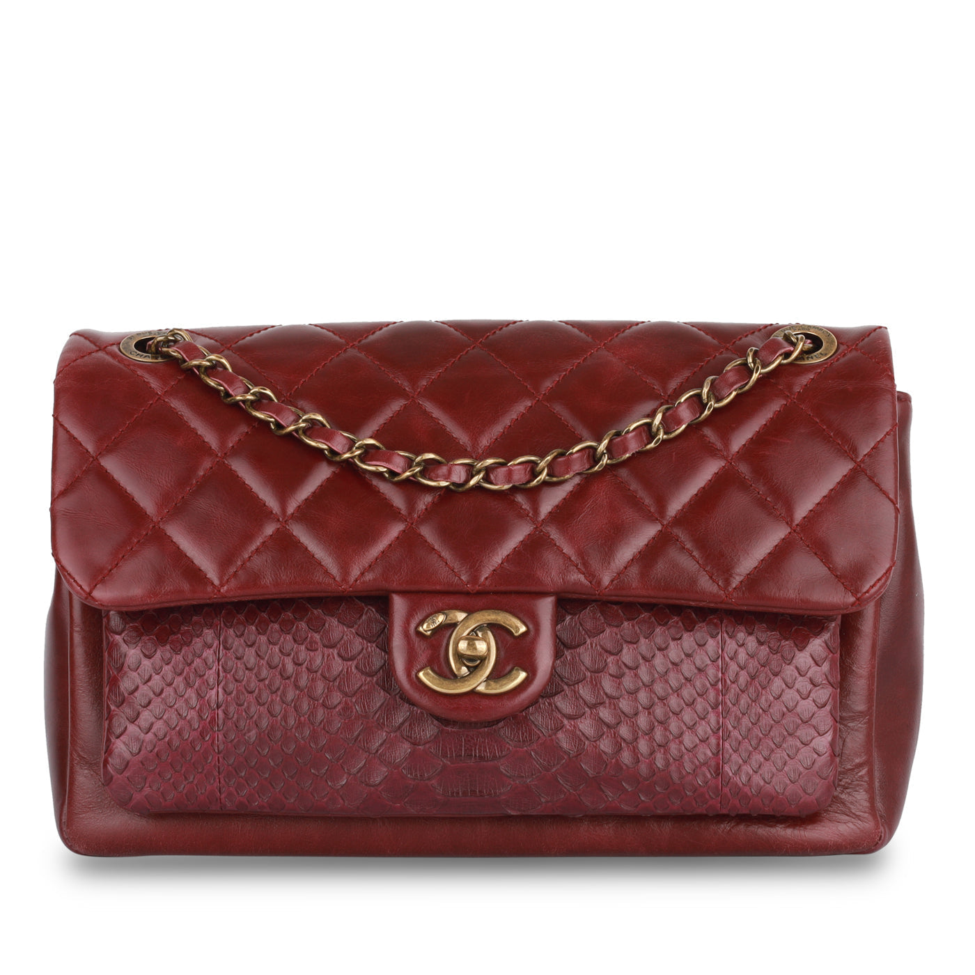 Seasonal Python Flap Bag