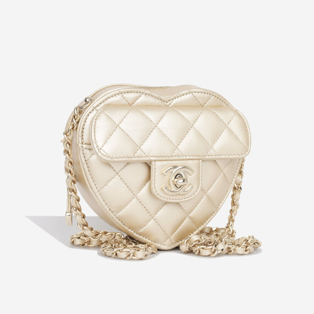 Small Heart Bag - Champagne