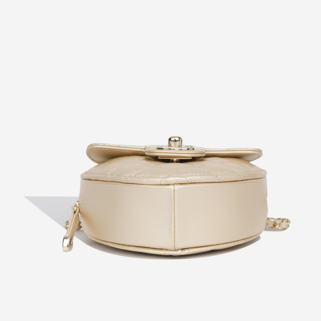 Small Heart Bag - Champagne