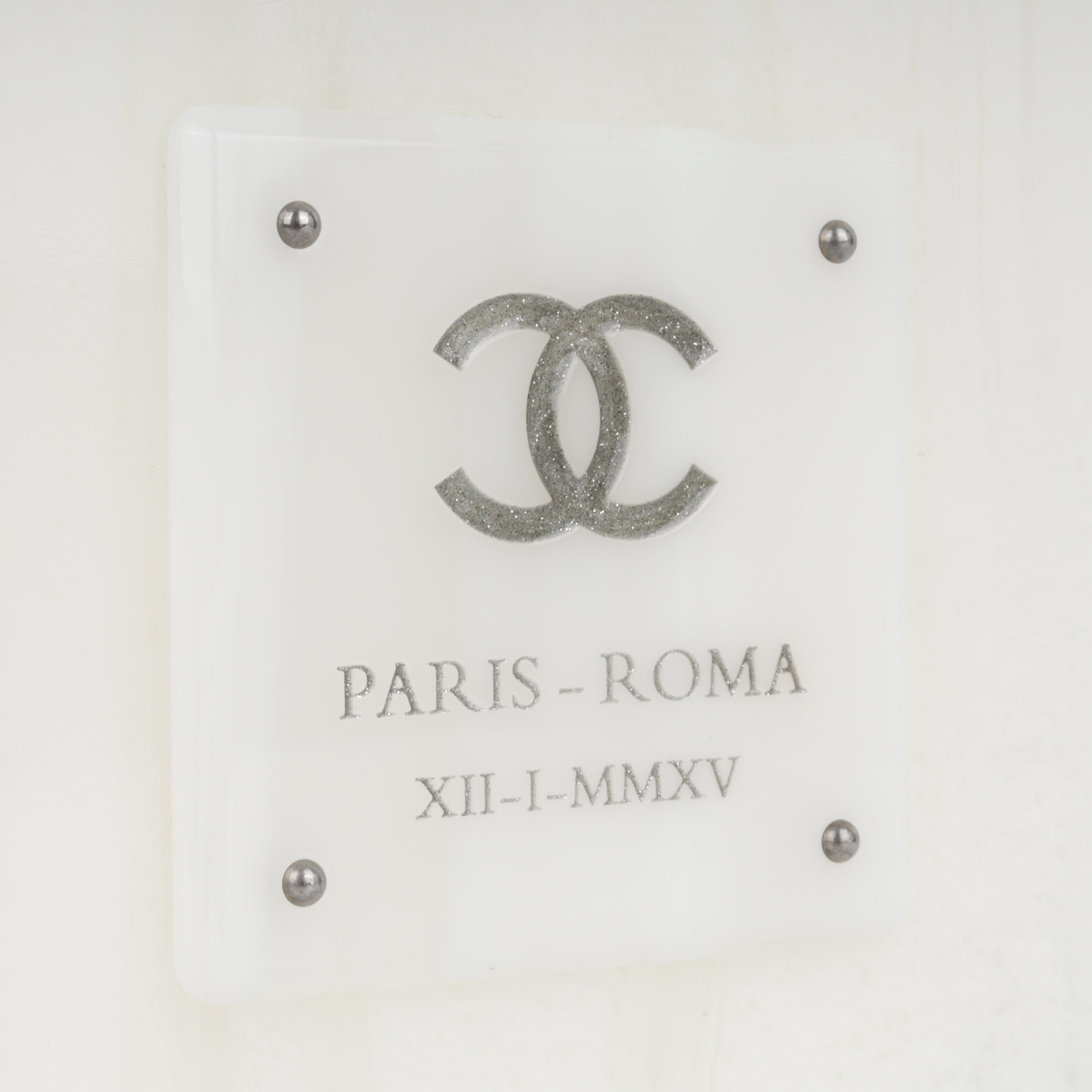 Chanel Plexiglass Paris-Rome Minaudiere