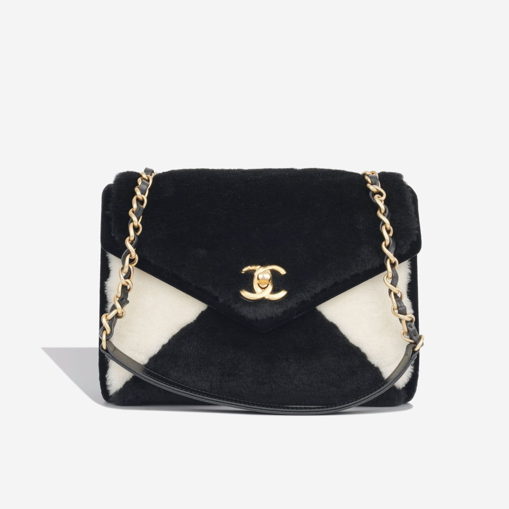 Small Envelope Flap Bag - Shearling