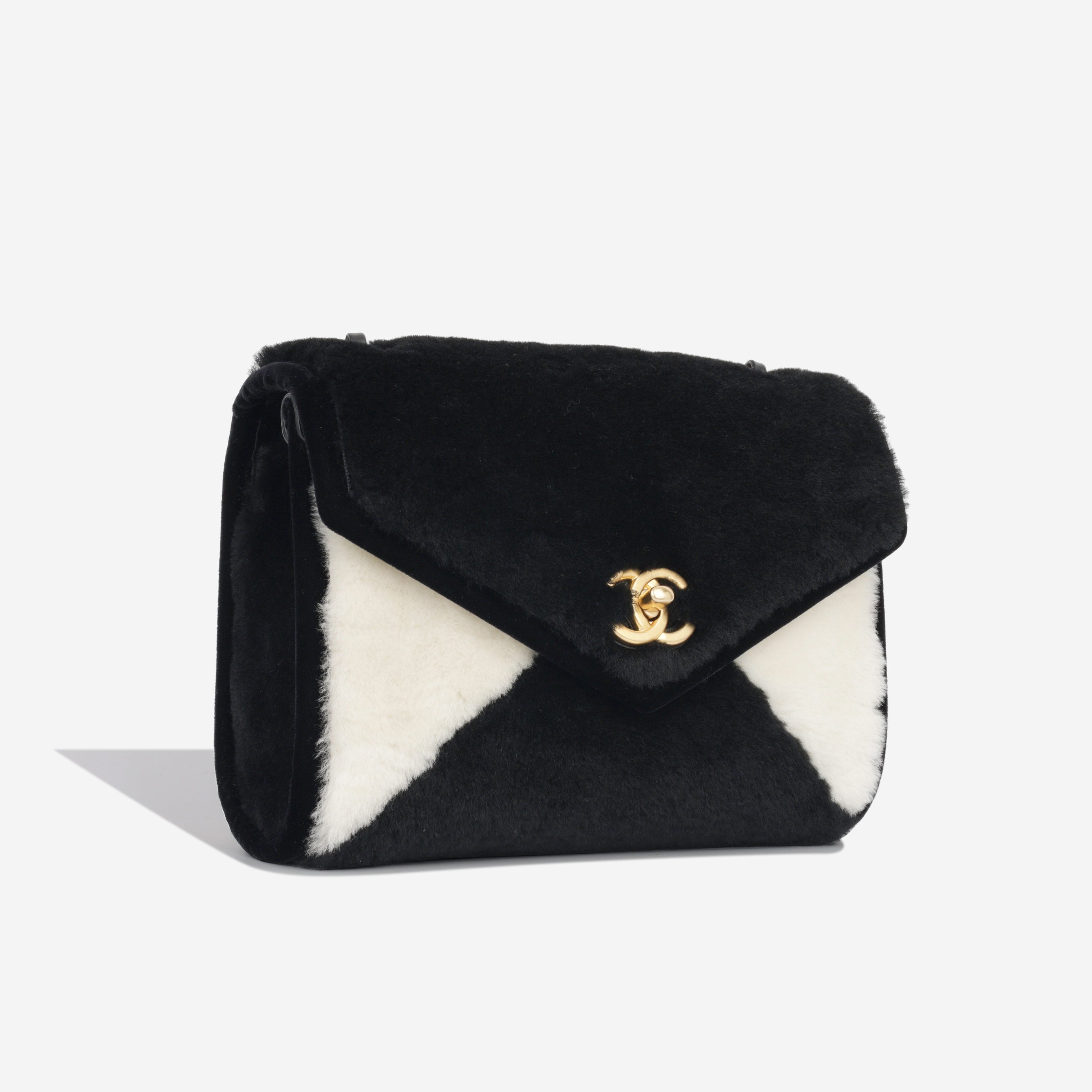 Small Envelope Flap Bag - Shearling