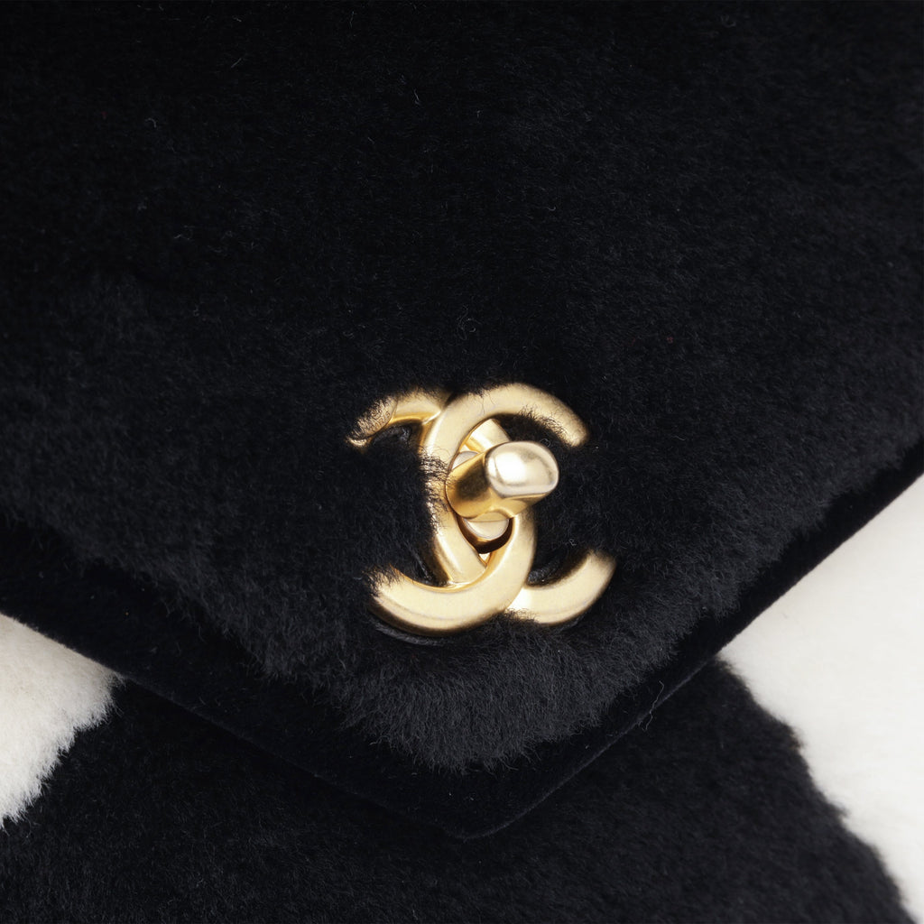 Small Envelope Flap Bag - Shearling