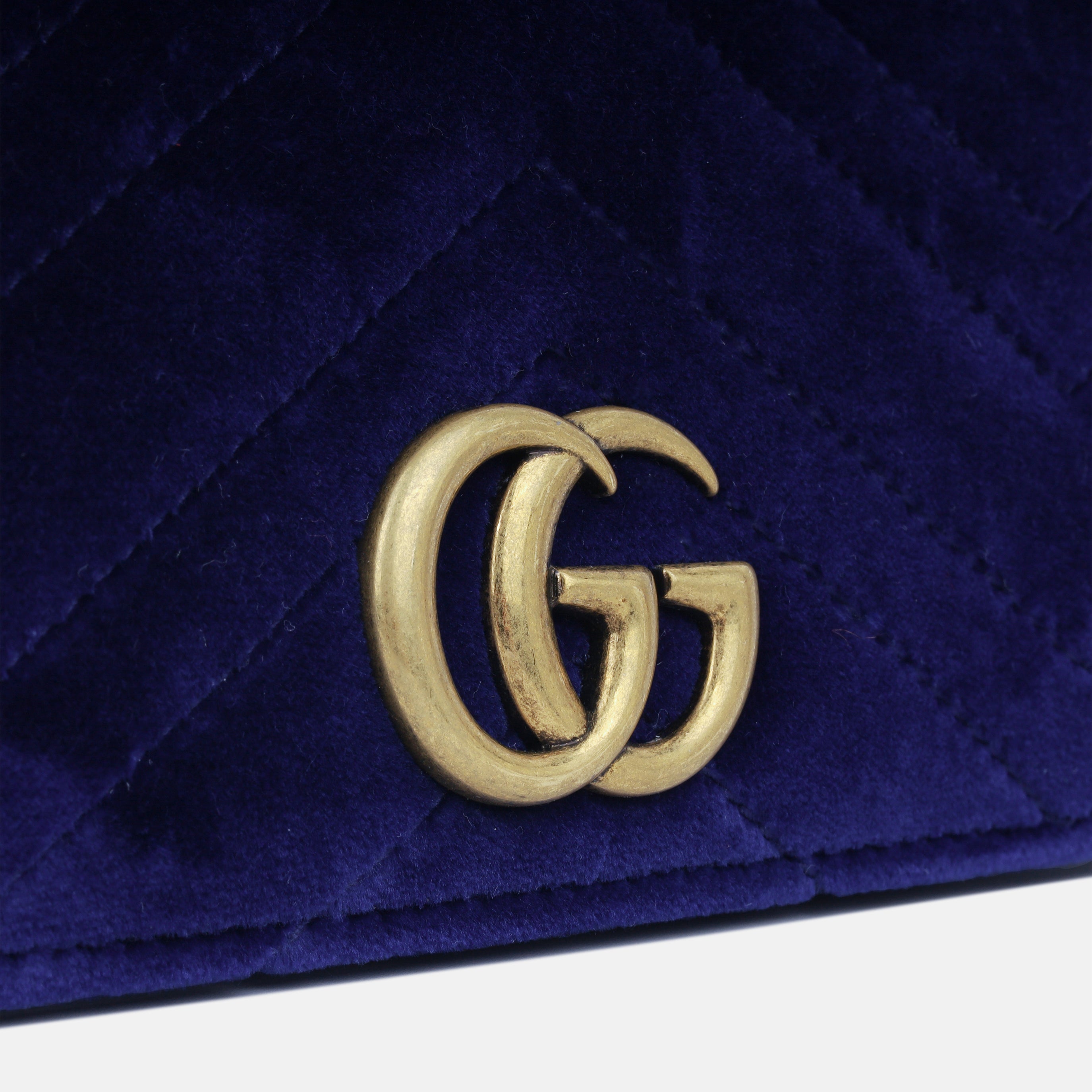 Mini Velvet Chevron Flap