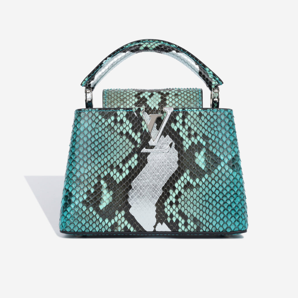 Louis Vuitton Capucines BB - Blue Python