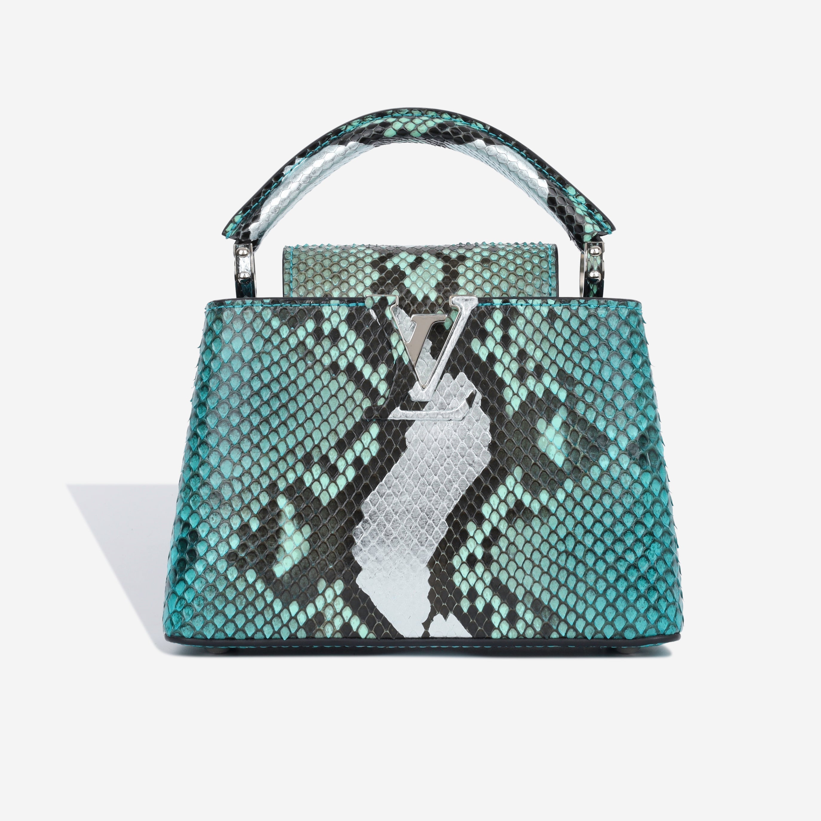 Louis Vuitton Capucines BB - Blue Python