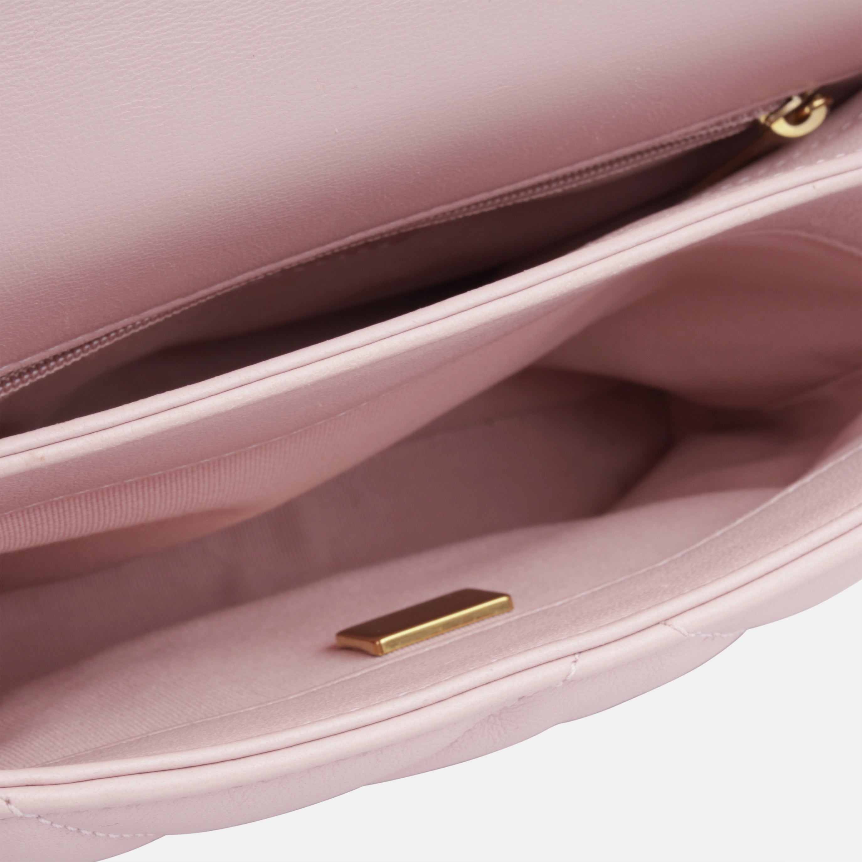 Seasonal Square Flap - Pink Lambskin