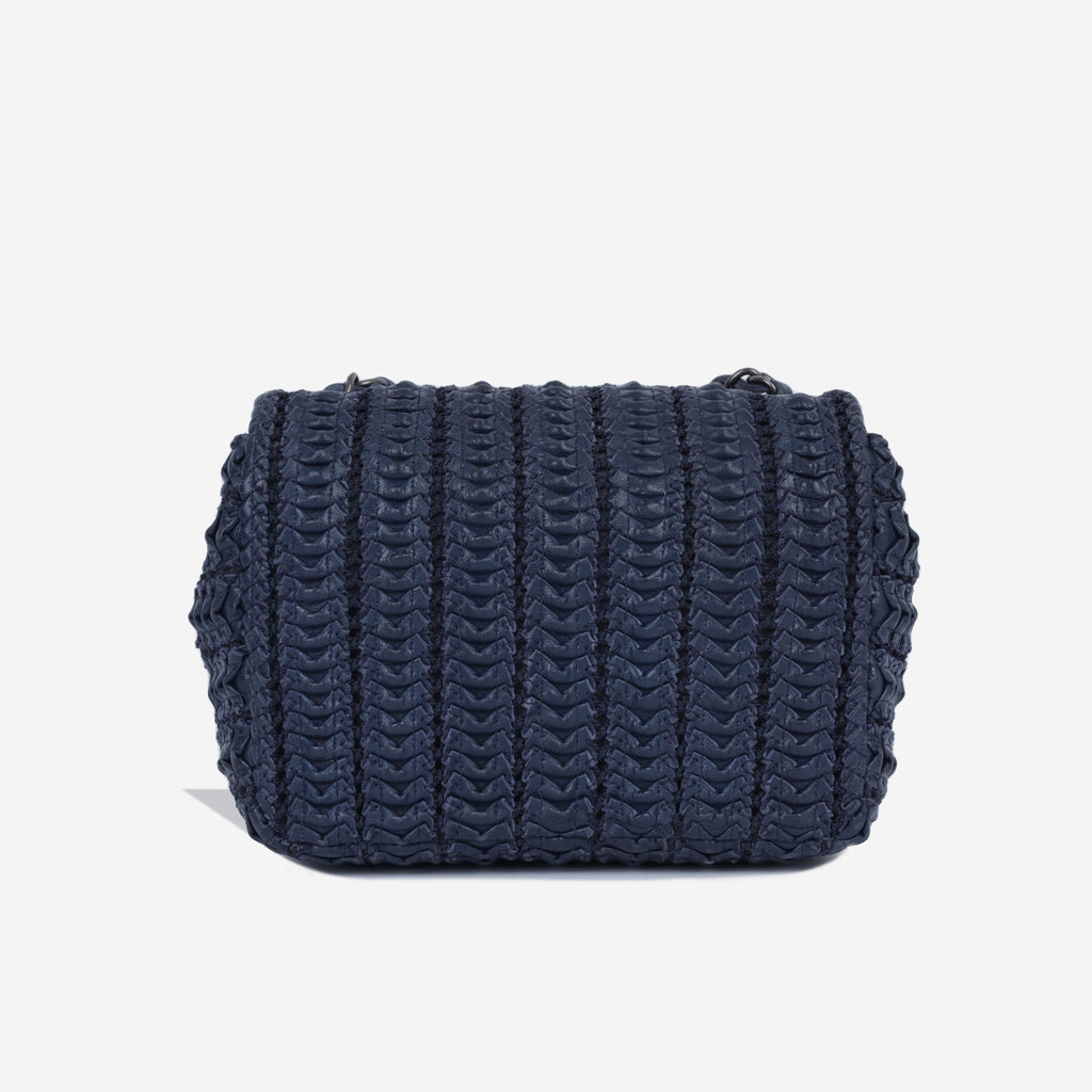 Mini Crochet Lambskin Flap