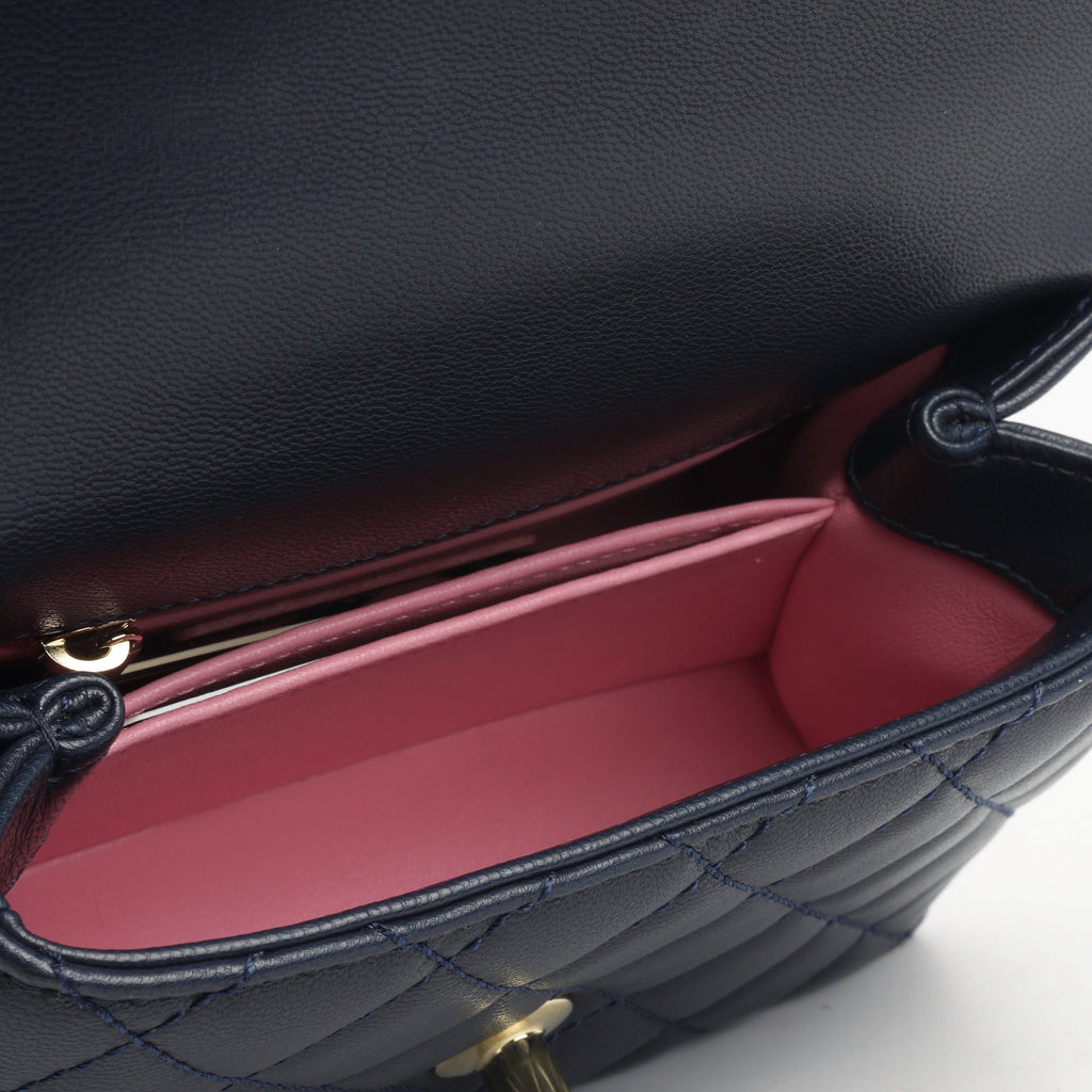 Chanel Extra Mini Coco Handle - Navy