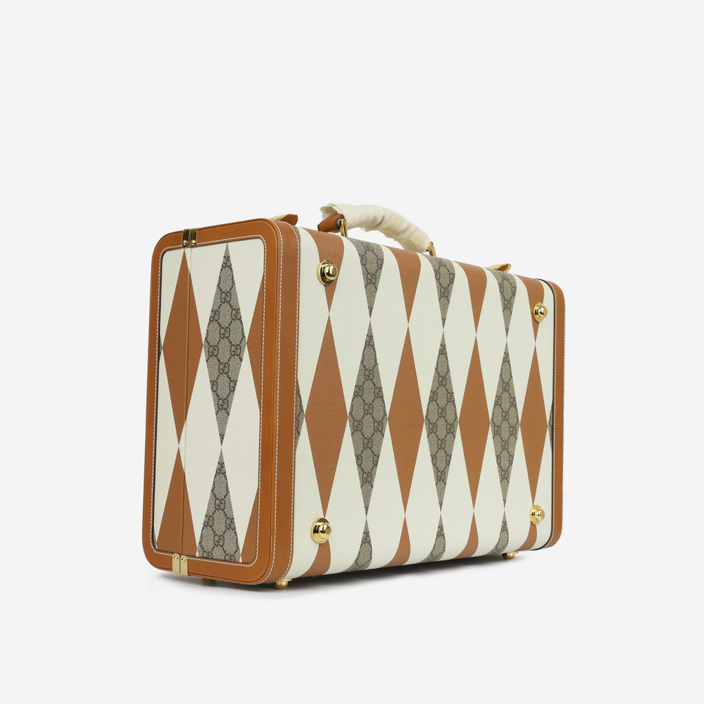 Gucci Medium Savoy Trunk - Rhombus GG Canvas