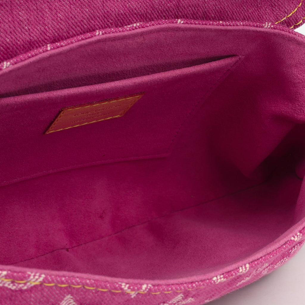Louis Vuitton Mini Pleaty - Pink Denim