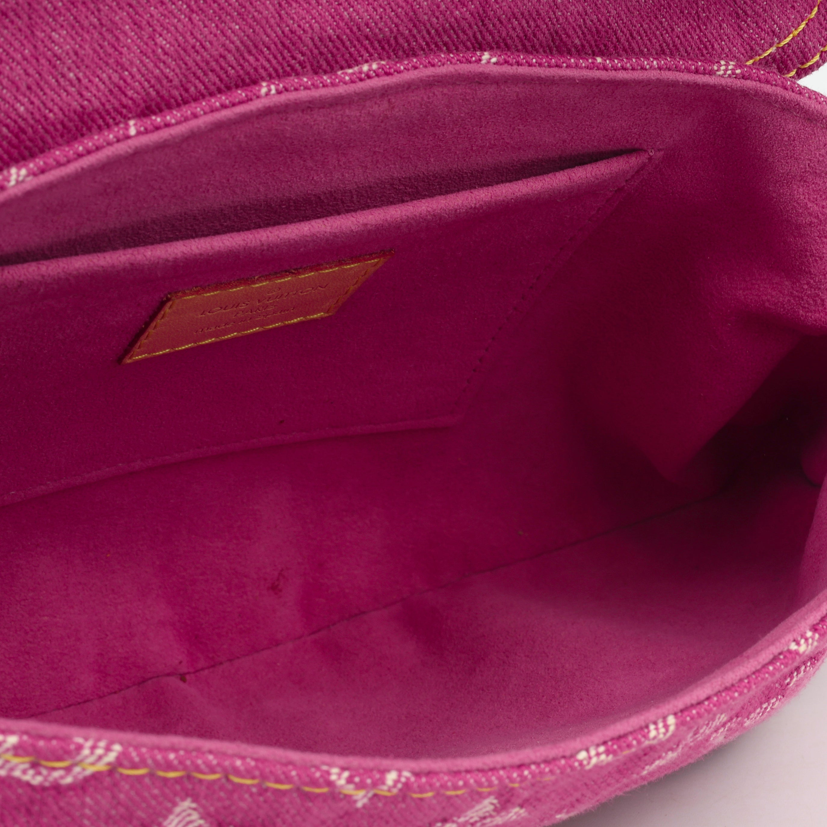 Louis Vuitton Mini Pleaty - Pink Denim