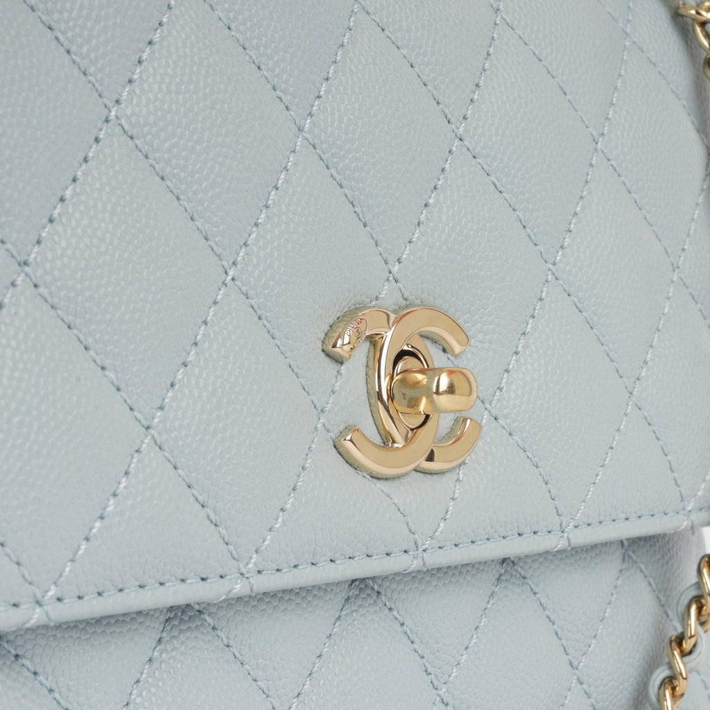 Chanel Small Coco Handle - Light Blue