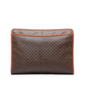 Celine Clutch Brown Macadam Canvas