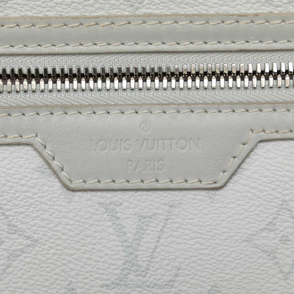 Gray Louis Vuitton Monogram Antartica Double Flat Messenger Crossbody Bag