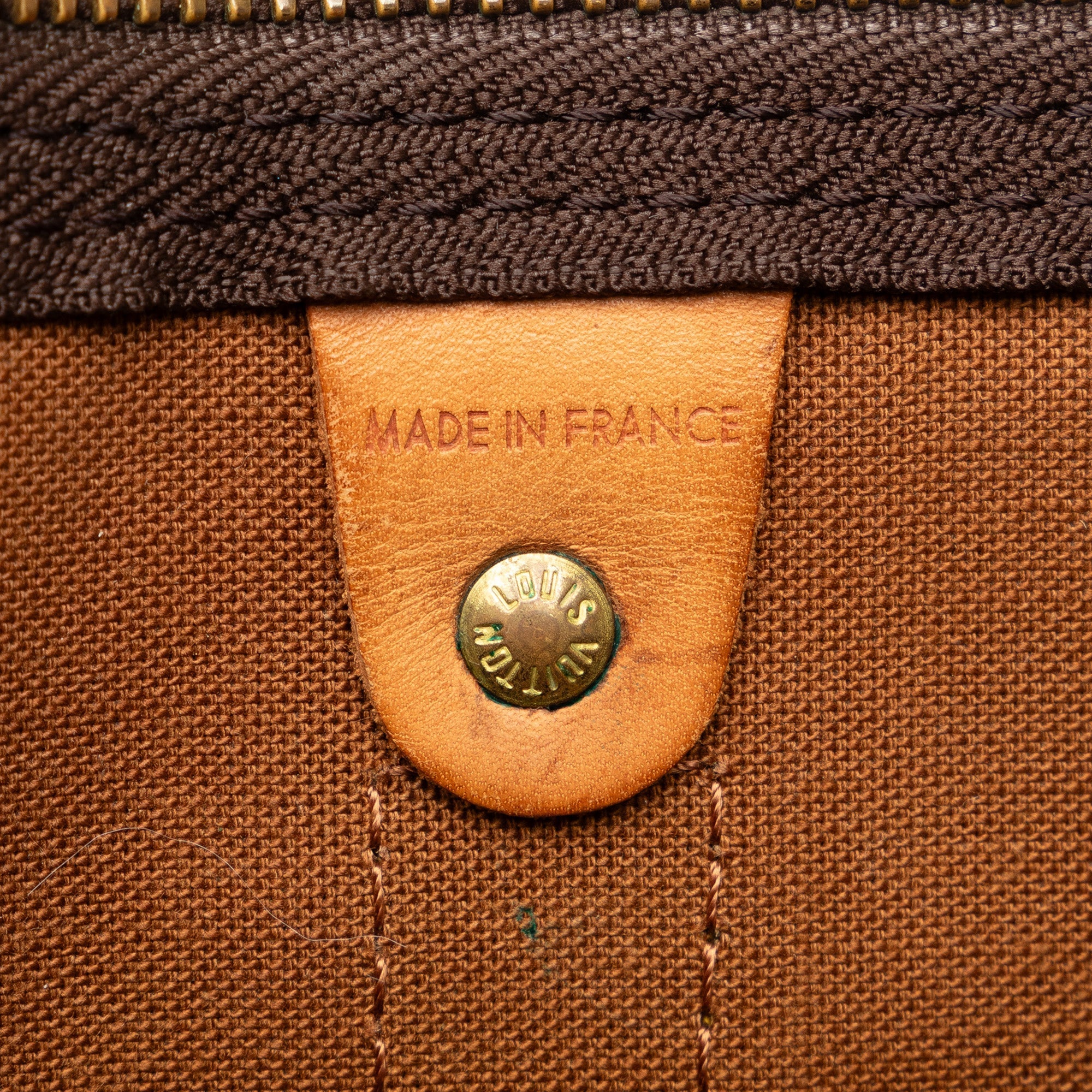 Brown Louis Vuitton Monogram Keepall 50 Travel Bag