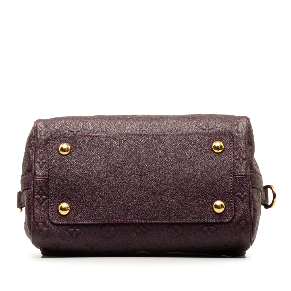 Purple Louis Vuitton Monogram Empreinte Speedy Bandouliere 25 Satchel