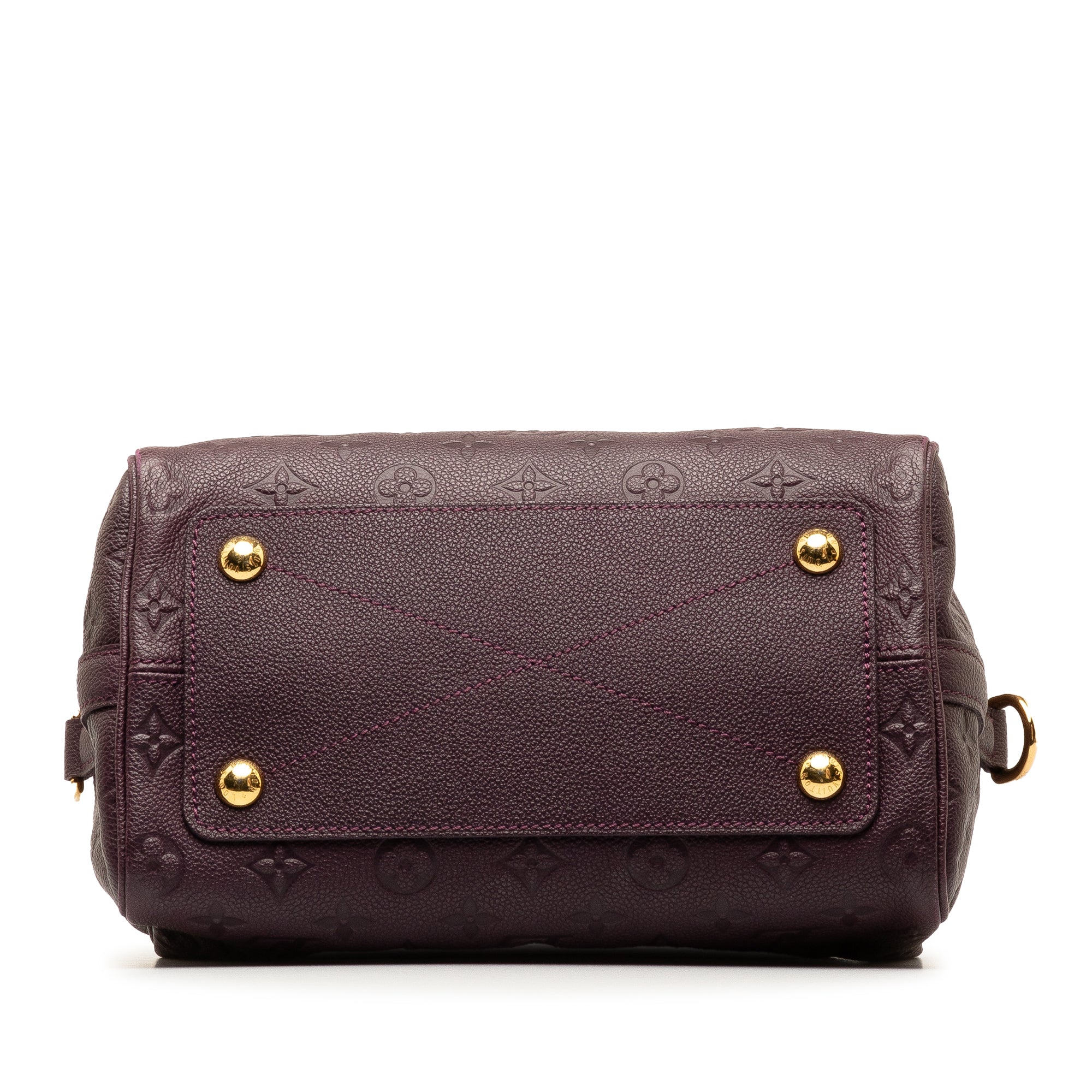 Purple Louis Vuitton Monogram Empreinte Speedy Bandouliere 25 Satchel